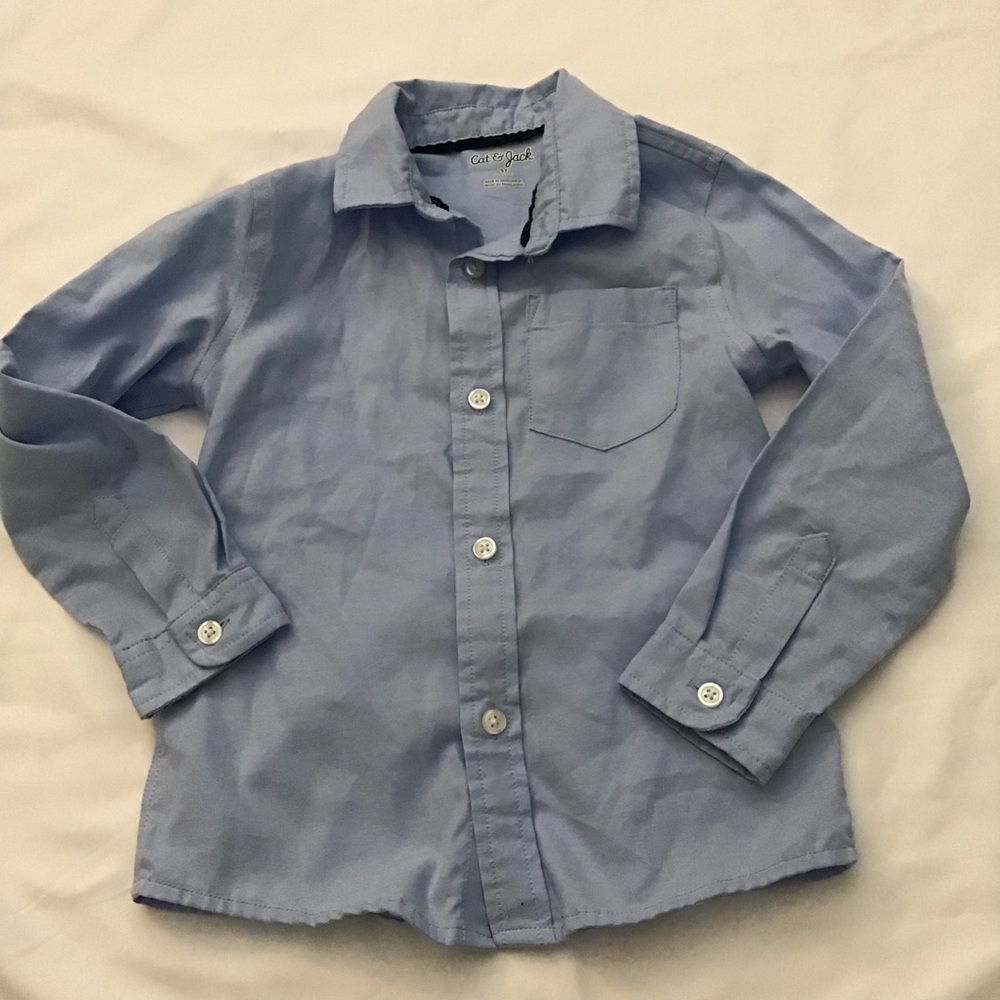 Cat & Jack Blue Button Up